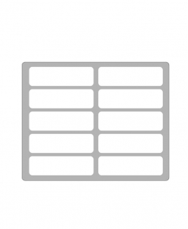 Self Adhesive Label 25mm X 85mm [White]